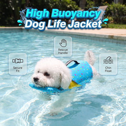🐕🦺High Buoyancy Dog Life Jacket |  Keeps Head Above Water🌊