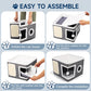 🐱🏠Foldable 2-in-1 Cat Cube House – Dual-Level Bed with Scratching Pad🐾