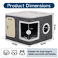 🐱🏠Foldable 2-in-1 Cat Cube House – Dual-Level Bed with Scratching Pad🐾