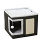 🐱🏠Foldable 2-in-1 Cat Cube House – Dual-Level Bed with Scratching Pad🐾