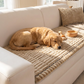 Quilted Corduroy Non-Slip Sofa Protector Mat