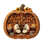 👻🍂Layered Wooden Pumpkin Tabletop Decor for Halloween & Fall🎃