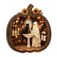 👻🍂Layered Wooden Pumpkin Tabletop Decor for Halloween & Fall🎃
