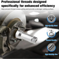 🛠️10-Piece Axle Spindle Thread Repair & Chaser Set🔧