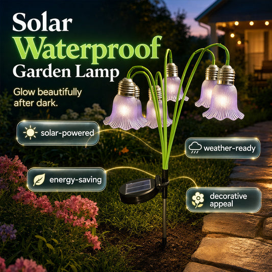 🌻🌷Solar Tulip Garden Lights – Waterproof Outdoor Flower Pathway Decor