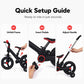 2-in-1 Convertible Kids' Tricycle and Balance Bike with Parent Push Handle