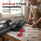 🪵📏Precision Table Saw Stop with Dual Scale & Roller Guide