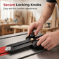 🪵📏Precision Table Saw Stop with Dual Scale & Roller Guide