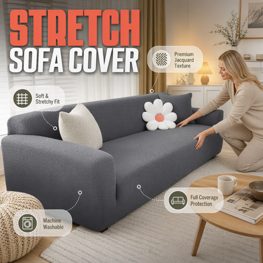 🛋️ Universal Stretch Jacquard Sofa Slipcover with Full Coverage✨