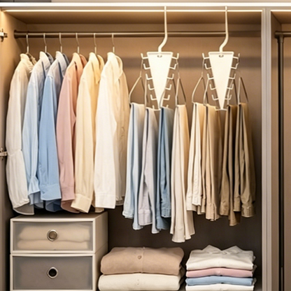🗄️👕Space-Saving Triangle Closet Hanger | Double Your Wardrobe Storage