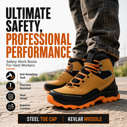 👷🛡️Steel Toe Puncture-Resistant Work Shoes for Men & Women