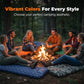 ⛺💤Inflatable Camping Sleeping Pad with Built-In Foot Pump & Pillow