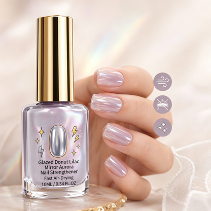 💅💜Lilac Mirror Shine Nail Strengthener – Glossy No-UV Nail Treatment