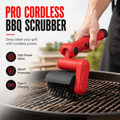 🍖🤲Cordless Electric BBQ Grill Cleaning Brush