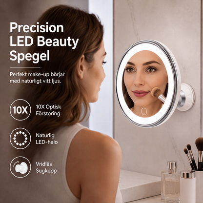 💄🔍10X LED Suction-Cup Makeup Mirror | See Fine Details for Precise Makeup✨