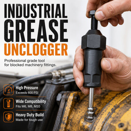 Heavy-Duty Grease Fitting Unclogger Tool – 600 PSI