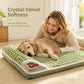 🐱🐶Thick Plush Pet Sleeping Mat with Raised Headrest for Dogs & Cats☁️