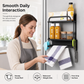 🧊🧲Magnetic Refrigerator Organizer Rack with Paper Towel Holder & Hooks
