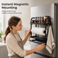 🧊🧲Magnetic Refrigerator Organizer Rack with Paper Towel Holder & Hooks