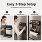🧊🧲Magnetic Refrigerator Organizer Rack with Paper Towel Holder & Hooks