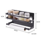 🧊🧲Magnetic Refrigerator Organizer Rack with Paper Towel Holder & Hooks