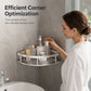 🚿🏠No-Drill Corner Shower Shelf – Space-Saving Bathroom Organizer✨