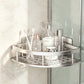 🚿🏠No-Drill Corner Shower Shelf – Space-Saving Bathroom Organizer✨