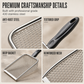 🕸️🐾Stainless Steel Fine-Mesh Cat Litter Scoop with Non-Slip Handle