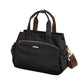 👝🌸Women’s Pleated Canvas Tote Bag with Multi-Pocket Design