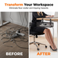 🔌🖥️ No-Drill Clip-On Under-Desk Cable Management Basket | Rubber-Padded C-Clips, Side Openings for Easy Cable Routing🔗