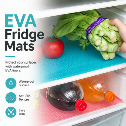 🧊🛡️ Waterproof Fridge Shelf Liners – Non-slip, easy-clean & food-safe – Keeps fridge shelves fresh & organized ✨