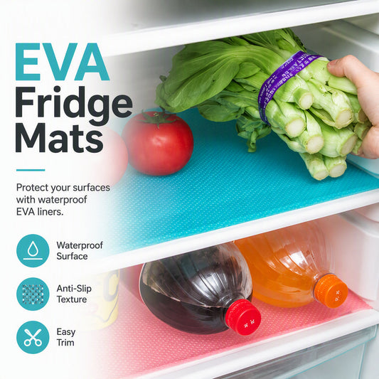 🧊🛡️ Waterproof Fridge Shelf Liners – Non-slip, easy-clean & food-safe – Keeps fridge shelves fresh & organized ✨