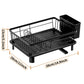 🗃️🫙Large-Capacity Dish Drying Rack with 360° Rotating Drain Spout