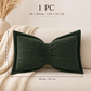 🎀🛋️ Soft Chenille Bow-Shaped Throw Pillow