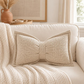 🎀🛋️ Soft Chenille Bow-Shaped Throw Pillow