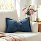 🎀🛋️ Soft Chenille Bow-Shaped Throw Pillow