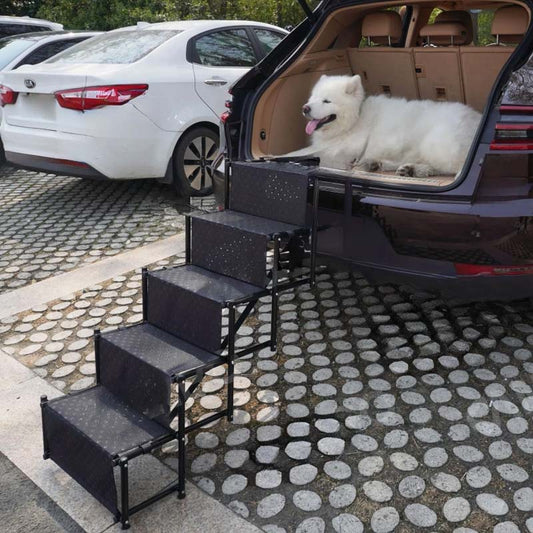 🐶🚗Foldable Dog Car Stairs for Safe & Easy Access