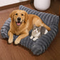 🐾🐱 Cozy Sofa Pet Bed – Ultra-Comfortable, Raised Bolster Edges & Super-Soft Ribbed Plush🐶