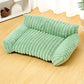 🐾🐱 Cozy Sofa Pet Bed – Ultra-Comfortable, Raised Bolster Edges & Super-Soft Ribbed Plush🐶