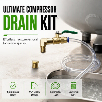🔧💨Universal Air Compressor Drain Valve Kit