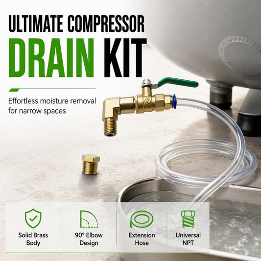 🔧💨Universal Air Compressor Drain Valve Kit