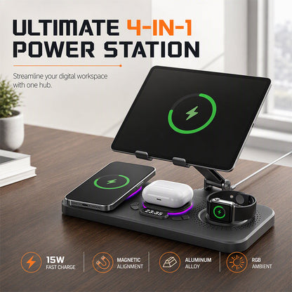 ⚡📱4-in-1 Magnetic Wireless Charging Station