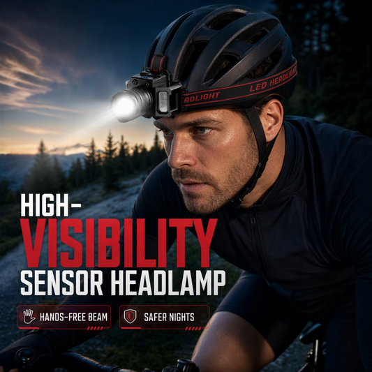 🔦🏃Motion-Sensor Rechargeable Headlamp | Wave-Activated LED Headlamp👋