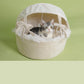 🛏️🐱Semi-Enclosed Plush Cradle Cat Bed