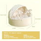🛏️🐱Semi-Enclosed Plush Cradle Cat Bed