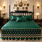 🛏️🧵Quilted Bed Skirt with 18-Inch Drop