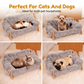 🛋️🐾 Elevated Plush Pet Bed with Wooden Frame – Premium Comfort, Sturdy Natural Wood & Removable Washable Cover ✨