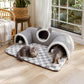 🐱🕳️3-in-1 Plush Cat Tunnel & Bed🔮