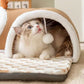 🐱🕳️3-in-1 Plush Cat Tunnel & Bed🔮