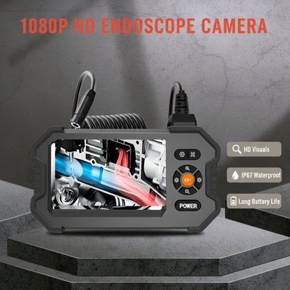 🔍📸HD Endoscope Camera – 1080P, 4.3" Screen, IP67 Waterproof – For Pipes, Engines & Inspections 🛠️